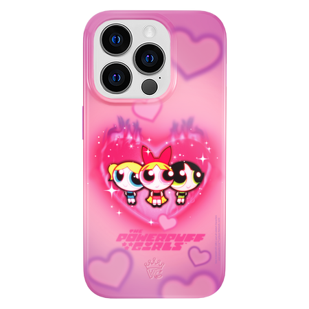 The Powerpuff Girls Airbrush Hearts iPhone Case The Powerpuff Girls Airbrush Hearts iPhone Case