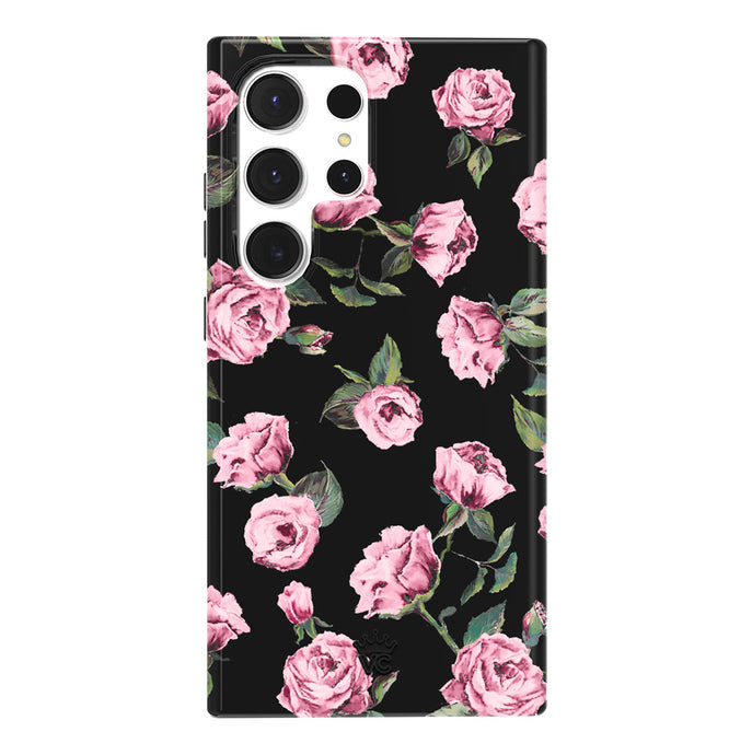 Pink Rose Floral Samsung Case
