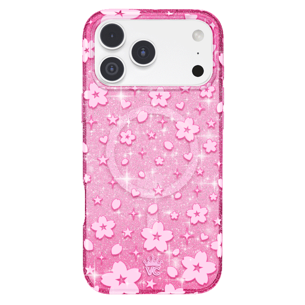 Cherry Blossom Glitter iPhone Case