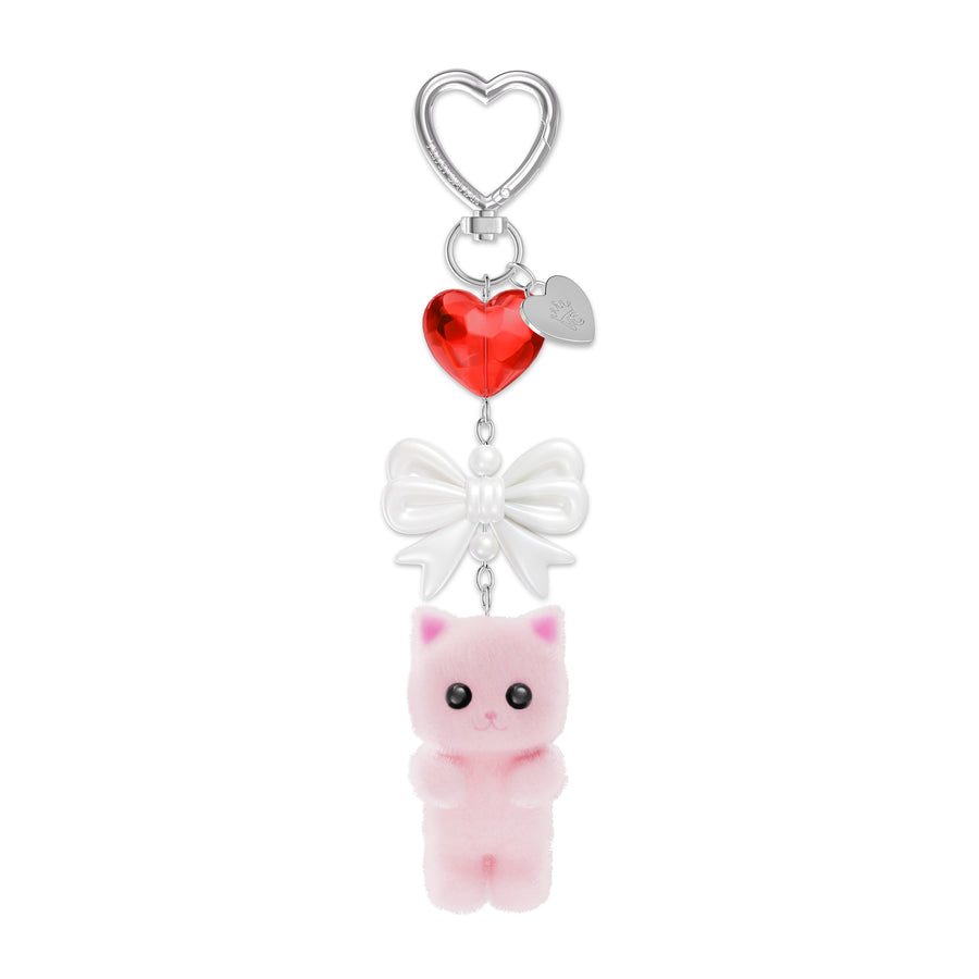 Pink Cat Bag Charm