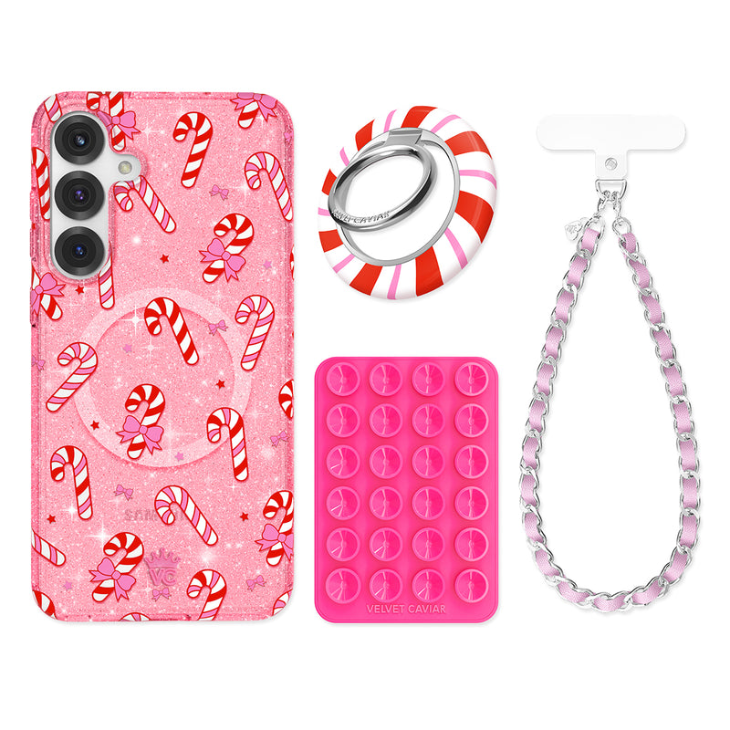 Pink Peppermint Princess Samsung Bundle Set