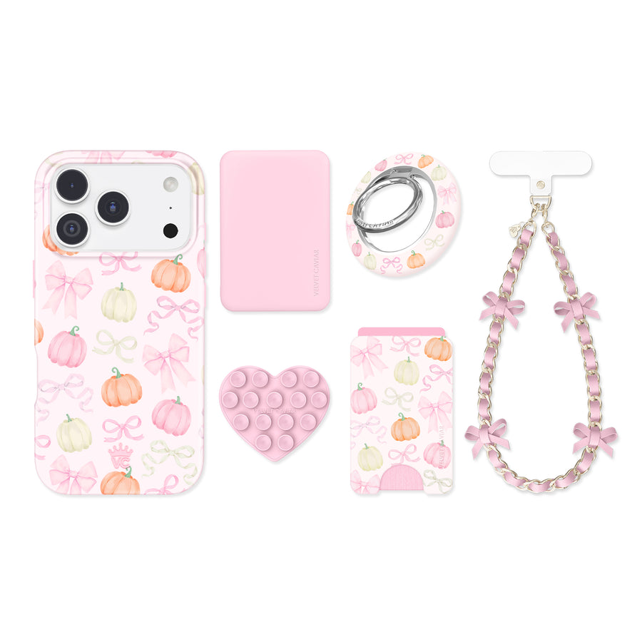 Pink Pumpkin Princess iPhone Bundle Set