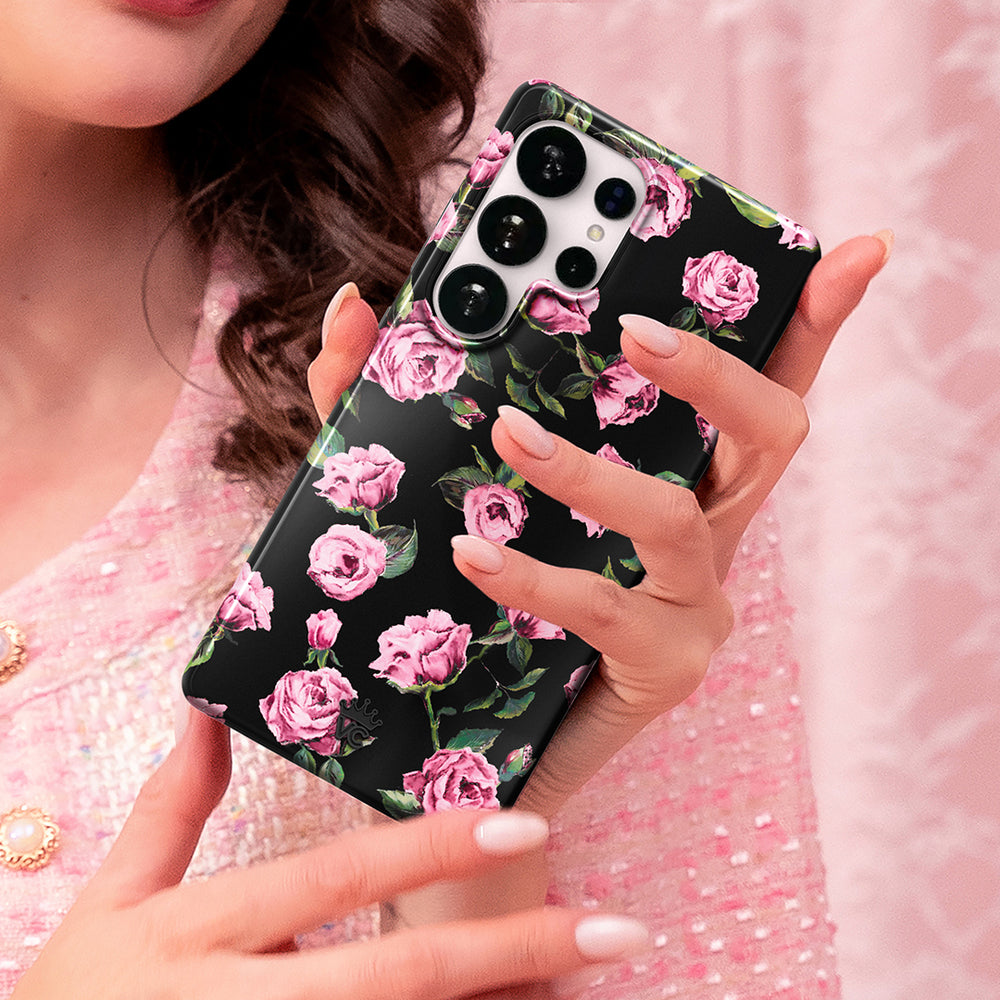 Pink Rose Floral Samsung Case Galaxy S24 Plus Pink Rose Floral Samsung Case Galaxy S24 Plus