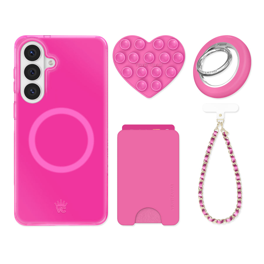 Pink Sapphire Jelly Samsung Bundle Set