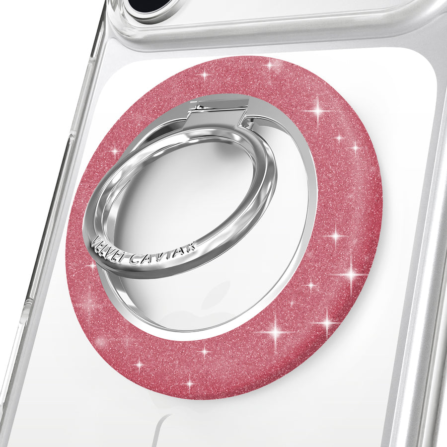 Pink Stardust Glitter MagSafe Grip Ring