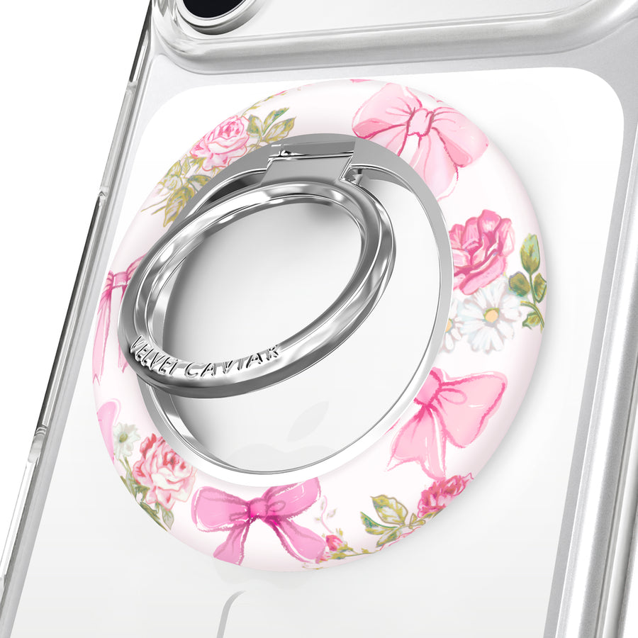 Posie Pink Bow MagSafe Grip Ring