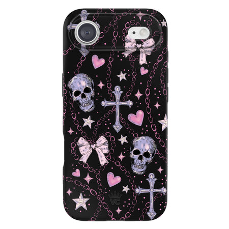 iPhone 15 Pro Max Pretty Punk Skulls Halloween-Swatch Cute Phone Case | Velvet Caviar