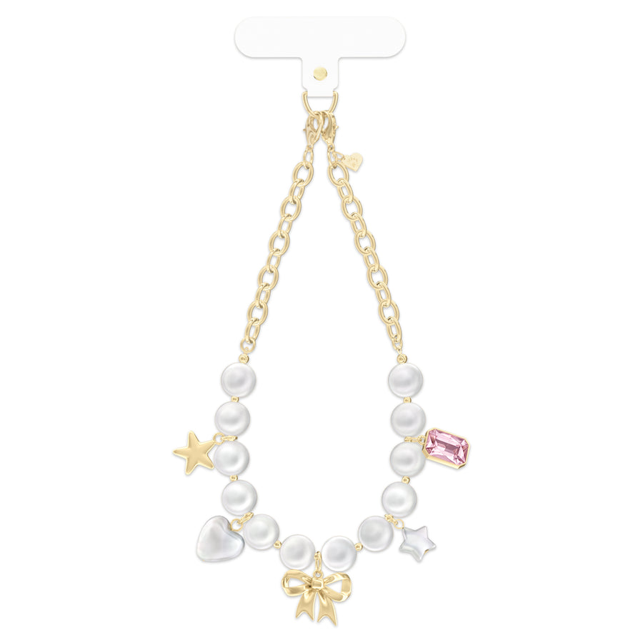 Princess Pearl Chain Phone Charm