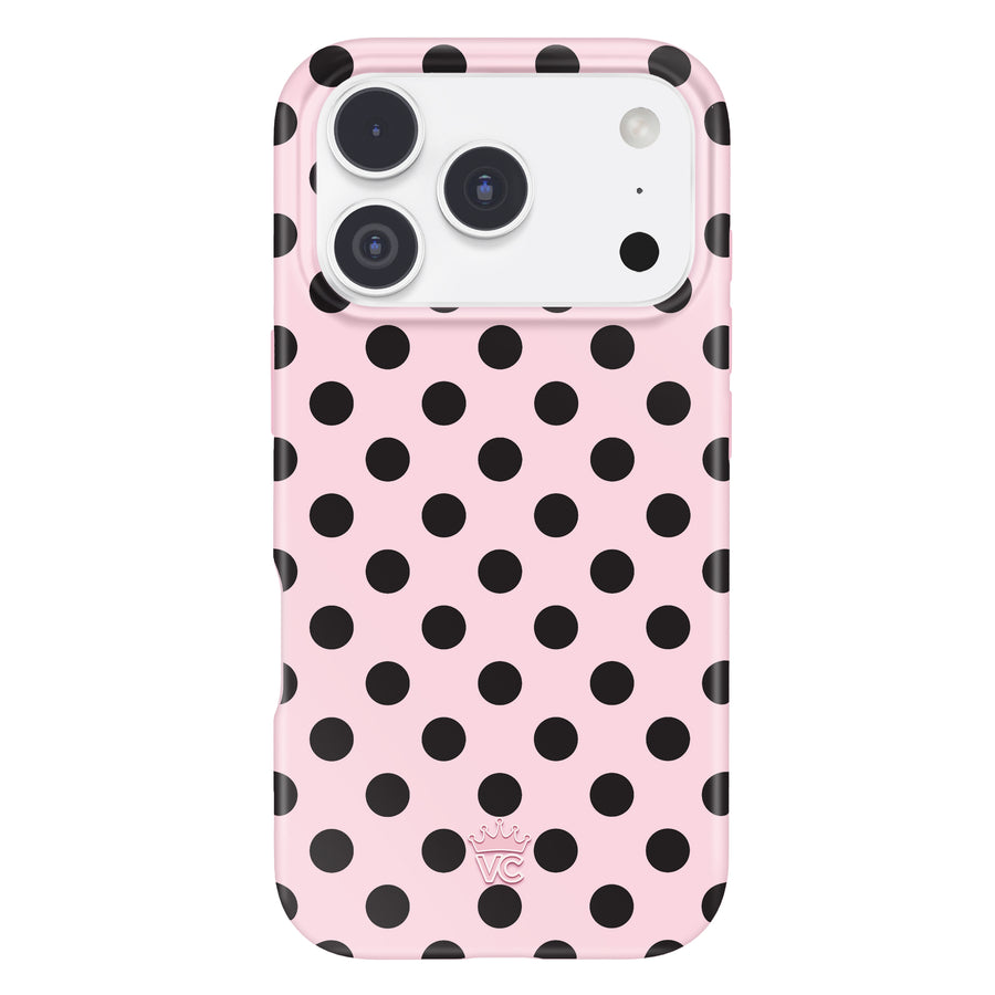 Princess Pink Polka Dot iPhone Case