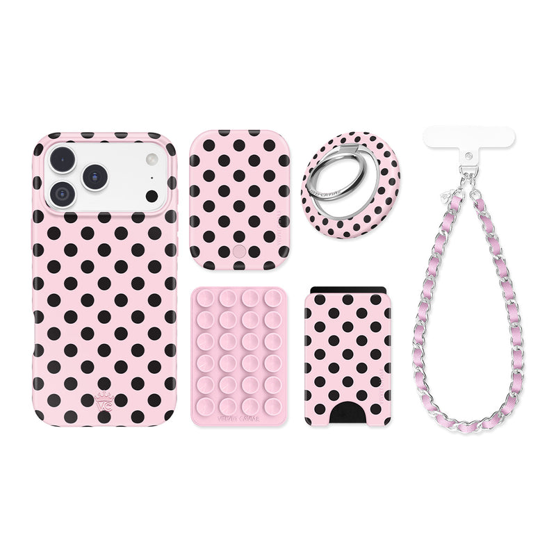 Princess Pink Polka Dot iPhone Bundle Set