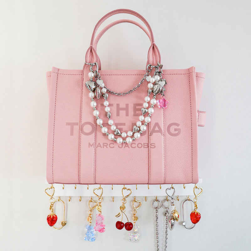 Silver Heart Drip Bag Charm - Main Image