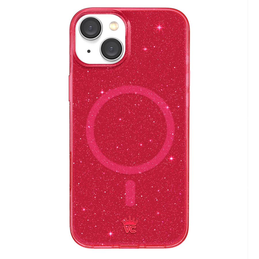 Ruby Red Glitter Jelly iPhone Case