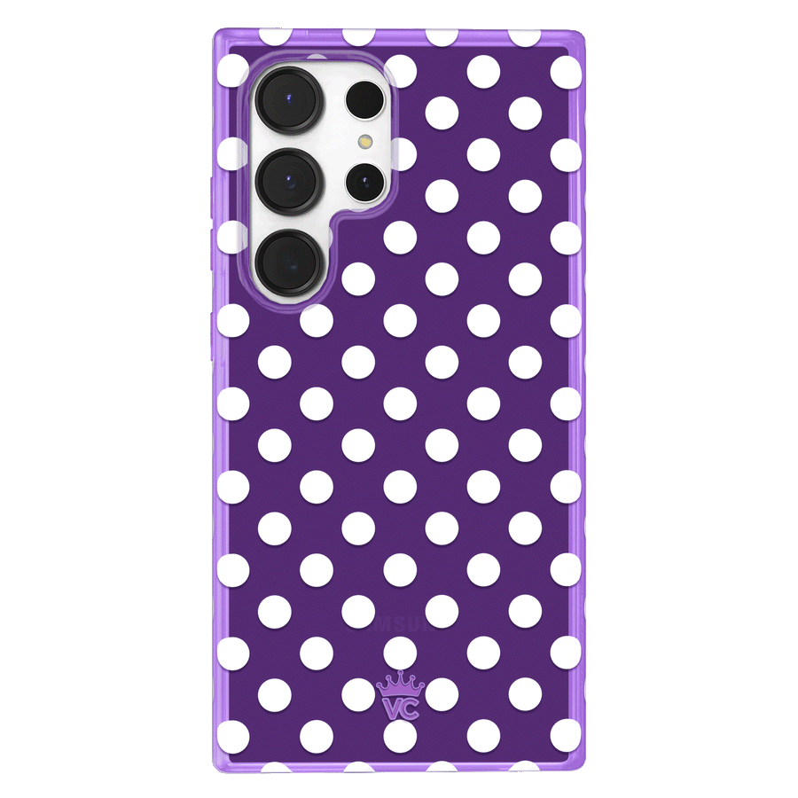 Violet Glow Polka Dot Samsung Case