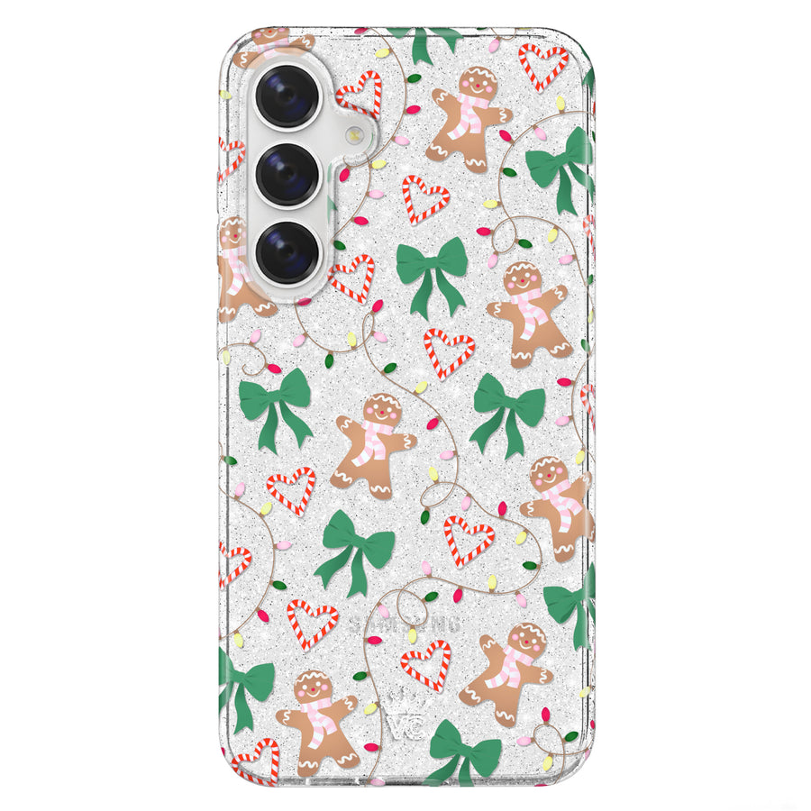 Gingerbread Kisses Glitter Samsung Case