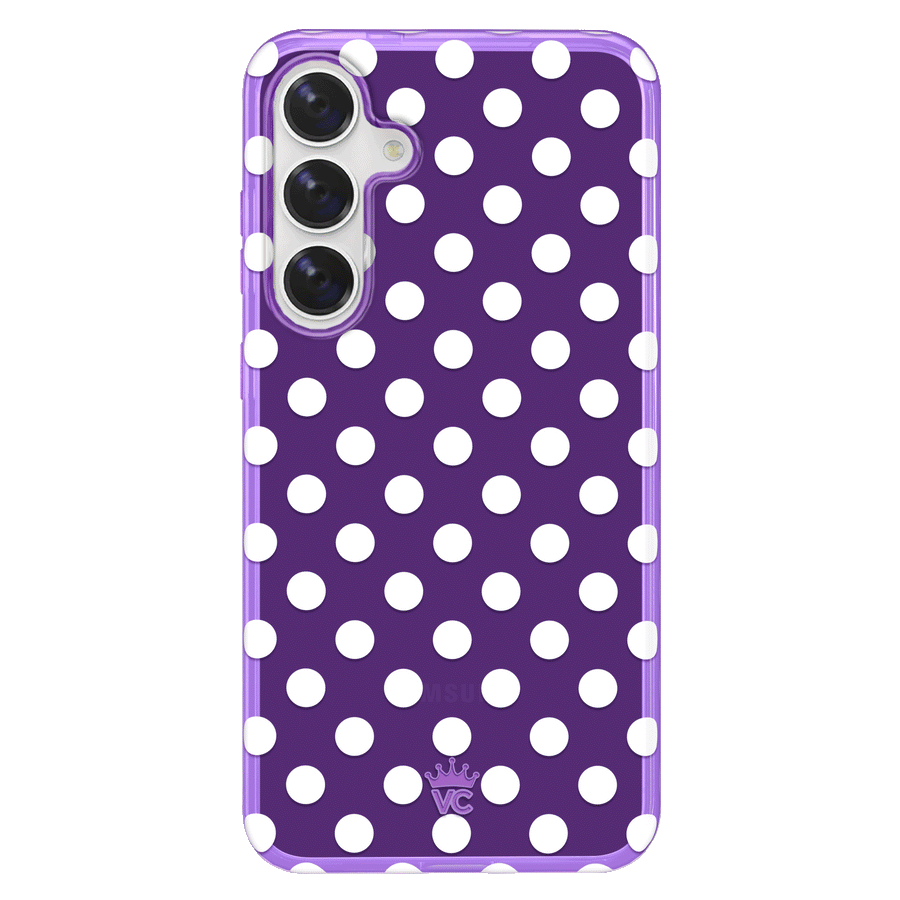 Violet Glow Polka Dot Samsung Case