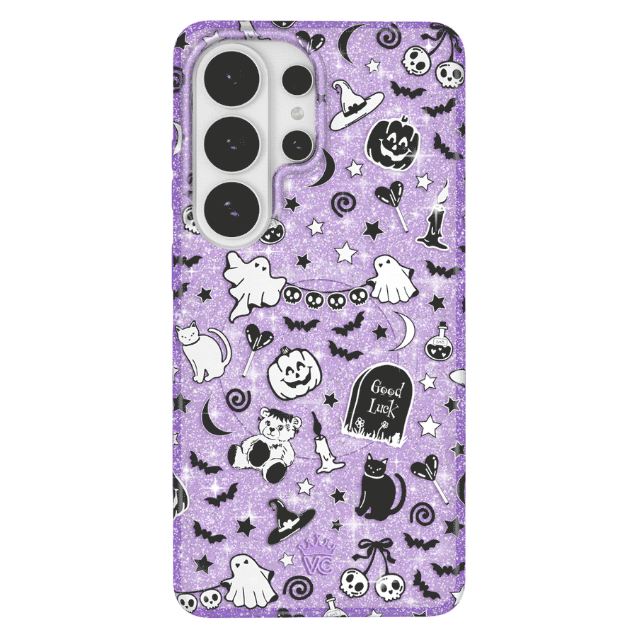 Witchy Lilac Glitter Samsung Case