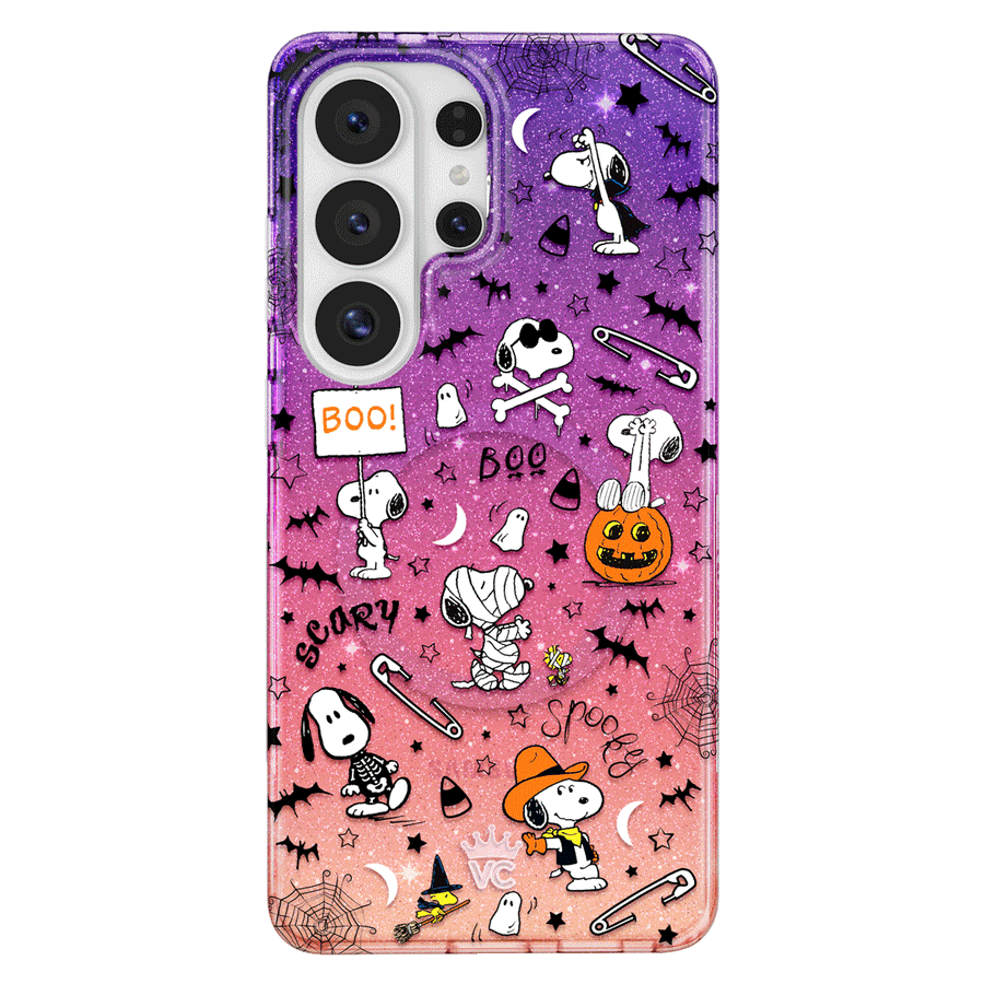 Snoopy Spooky Glitter Samsung Case