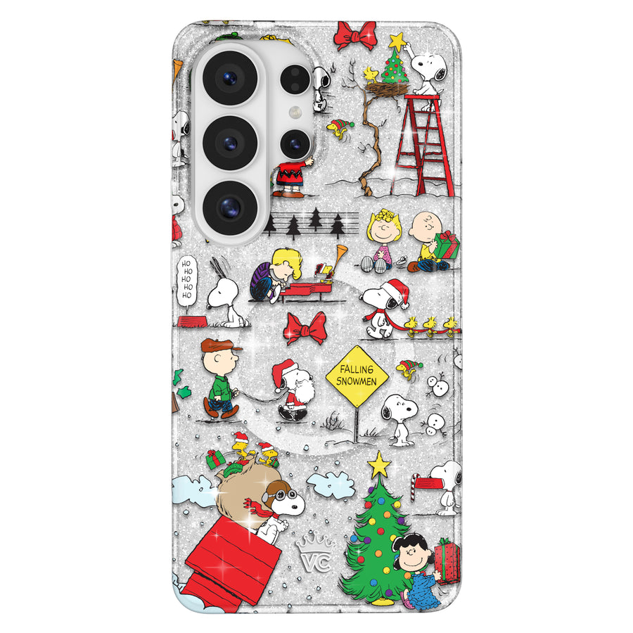 Snoopy Christmas Glitter Samsung Case