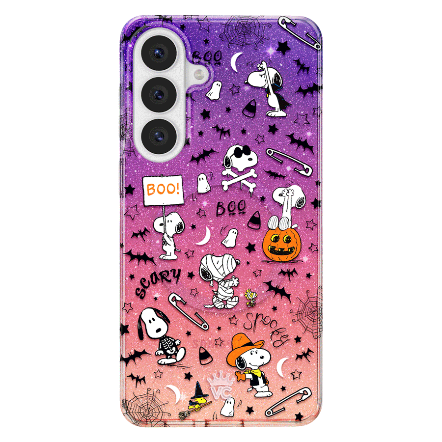 Snoopy Spooky Glitter Samsung Case
