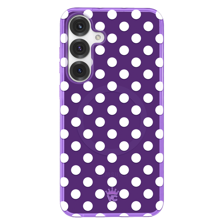Violet Glow Polka Dot Samsung Case