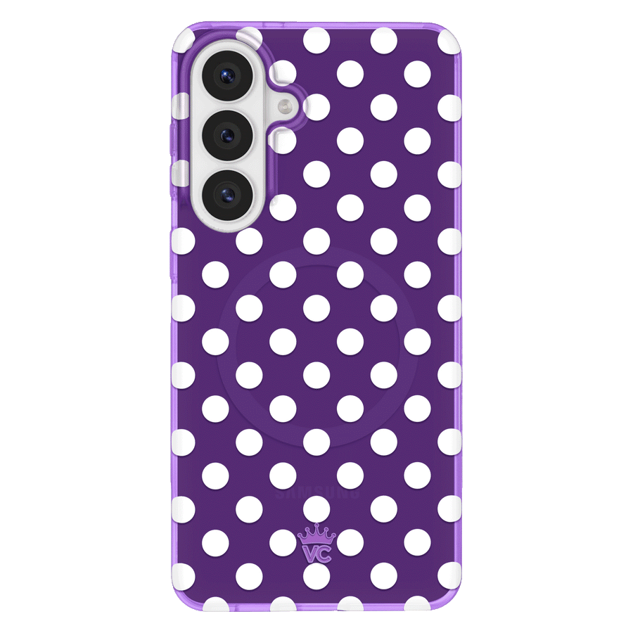 Violet Glow Polka Dot Samsung Case
