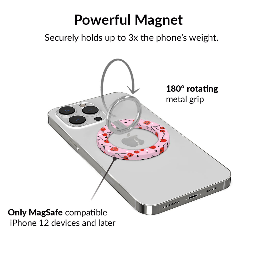 Sour Cherry Skulls MagSafe Grip Ring - Thumbnail 3