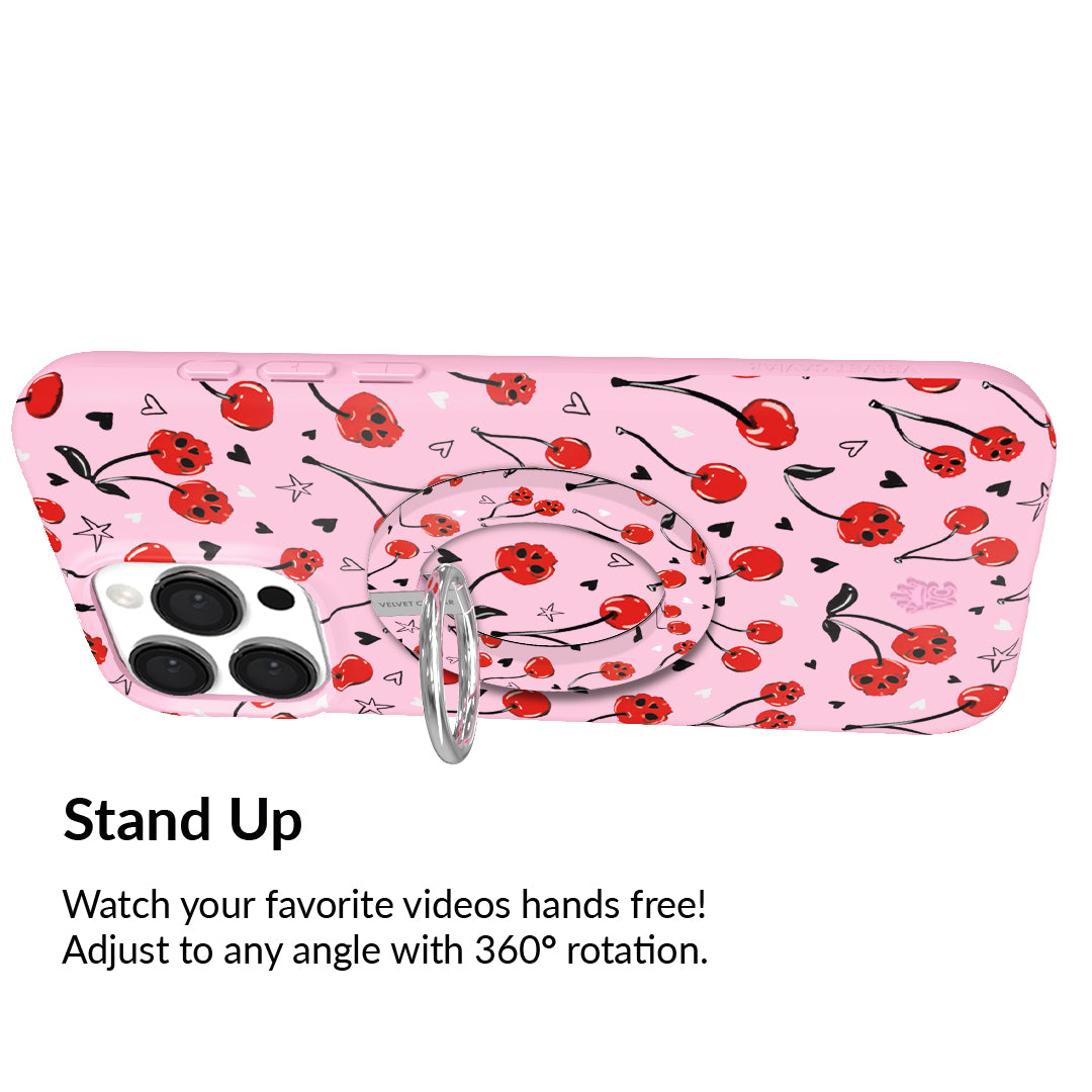 Sour Cherry Skulls MagSafe Grip Ring - Thumbnail 5