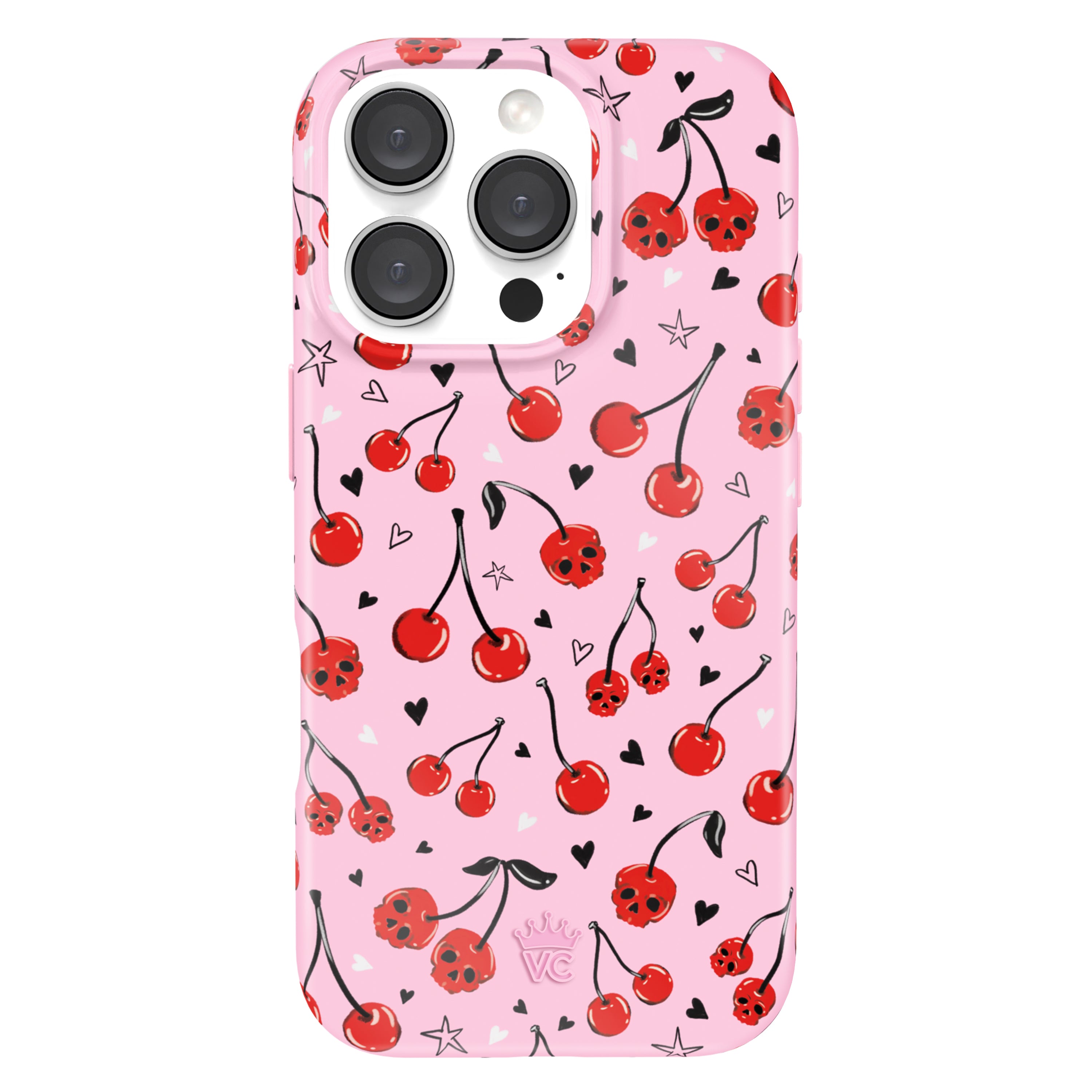 Sour Cherry Skulls iPhone Case