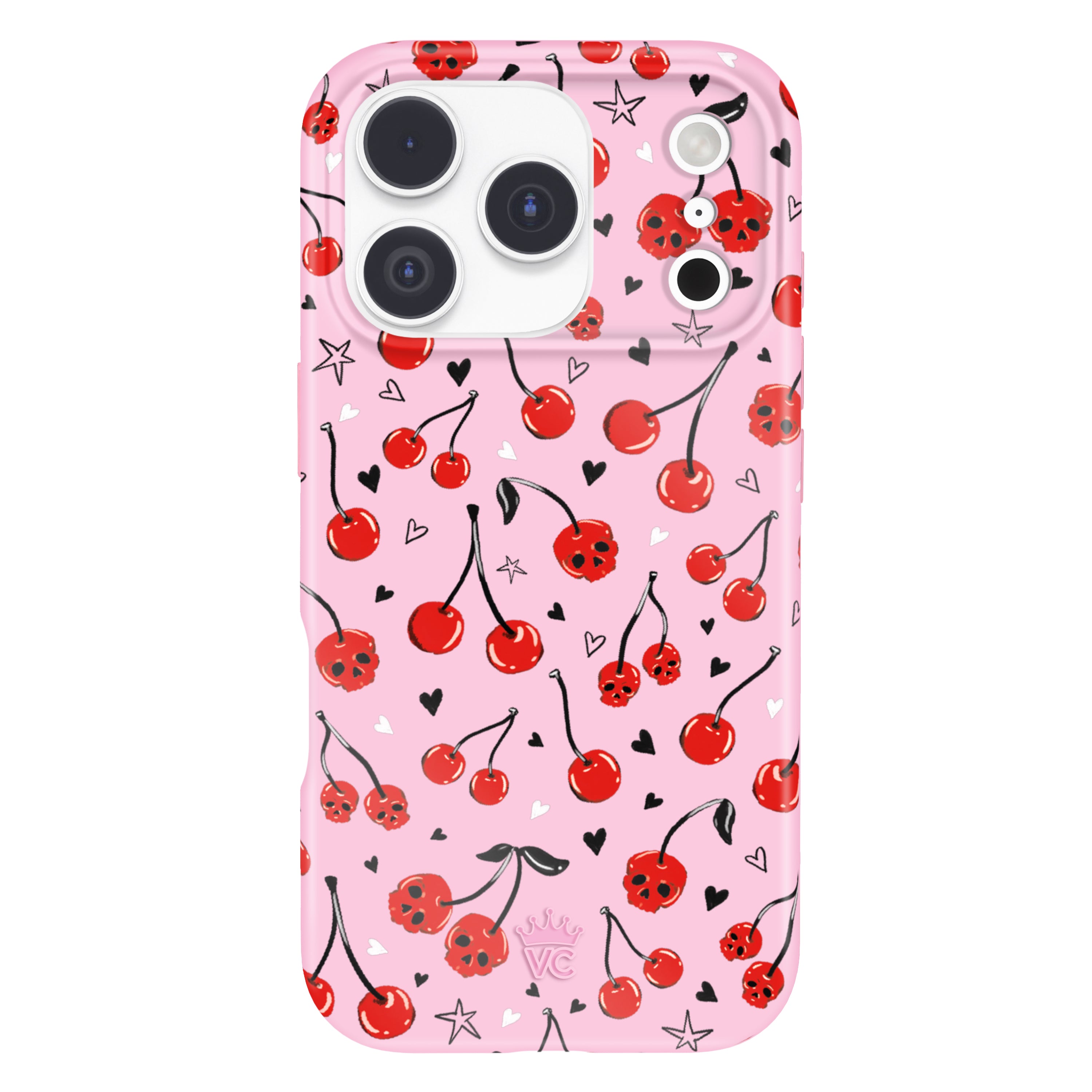 Sour Cherry Skulls iPhone Case