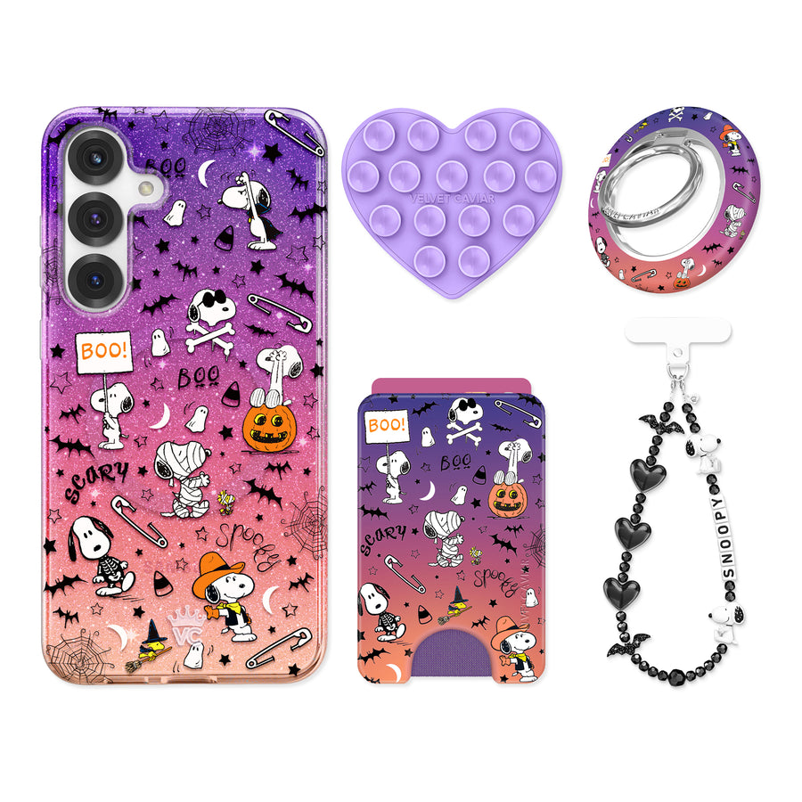 Snoopy Spooky Glitter Samsung Bundle Set