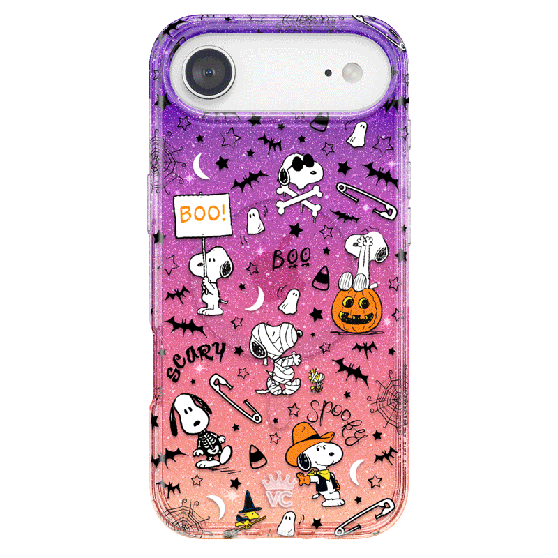 Snoopy Spooky Glitter iPhone Case