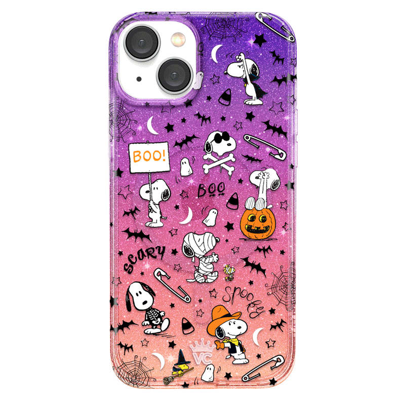 Snoopy Spooky Glitter iPhone Case