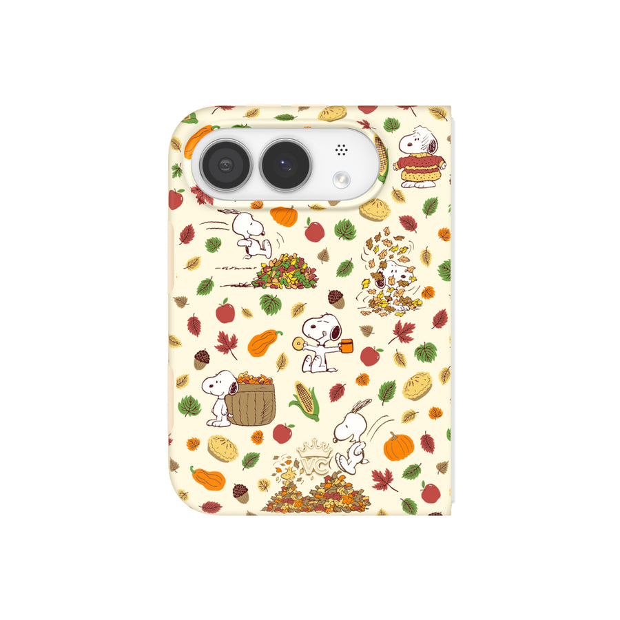 Snoopy Autumn Leaves iPhone Case