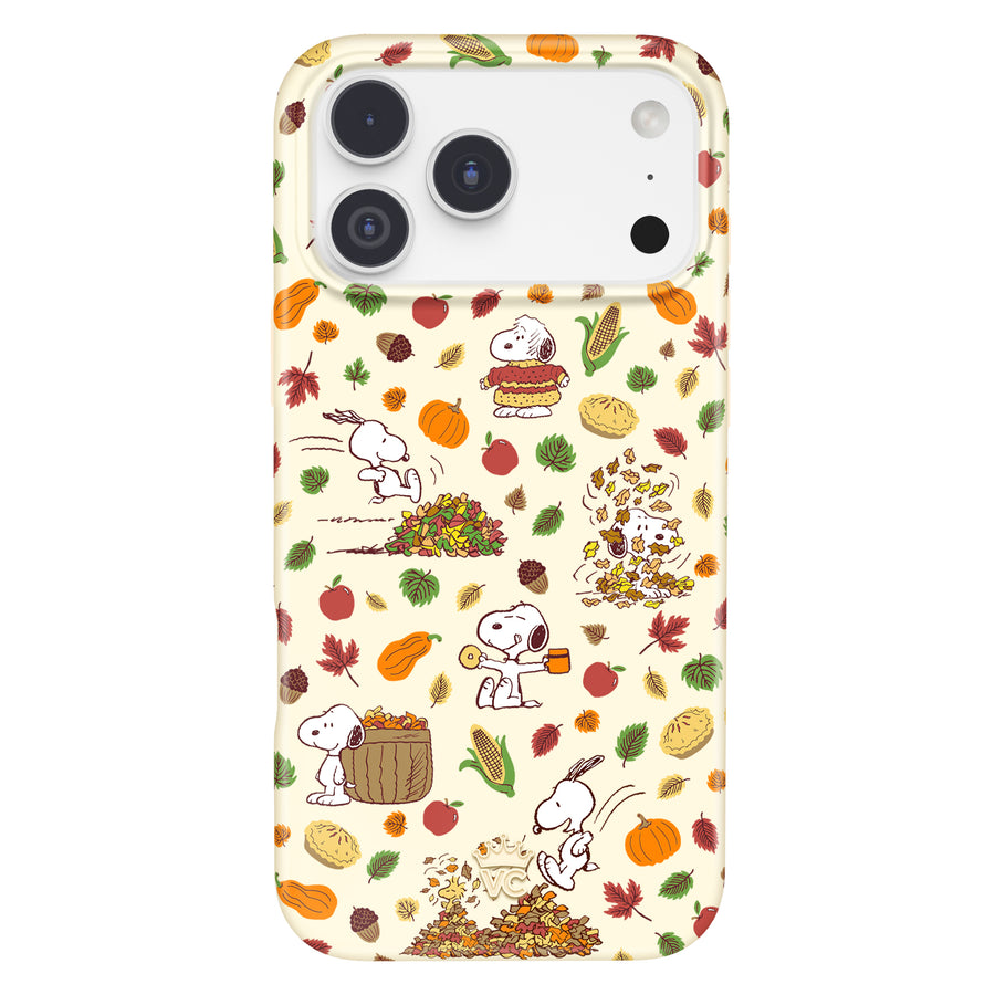 Snoopy Autumn Leaves iPhone Case