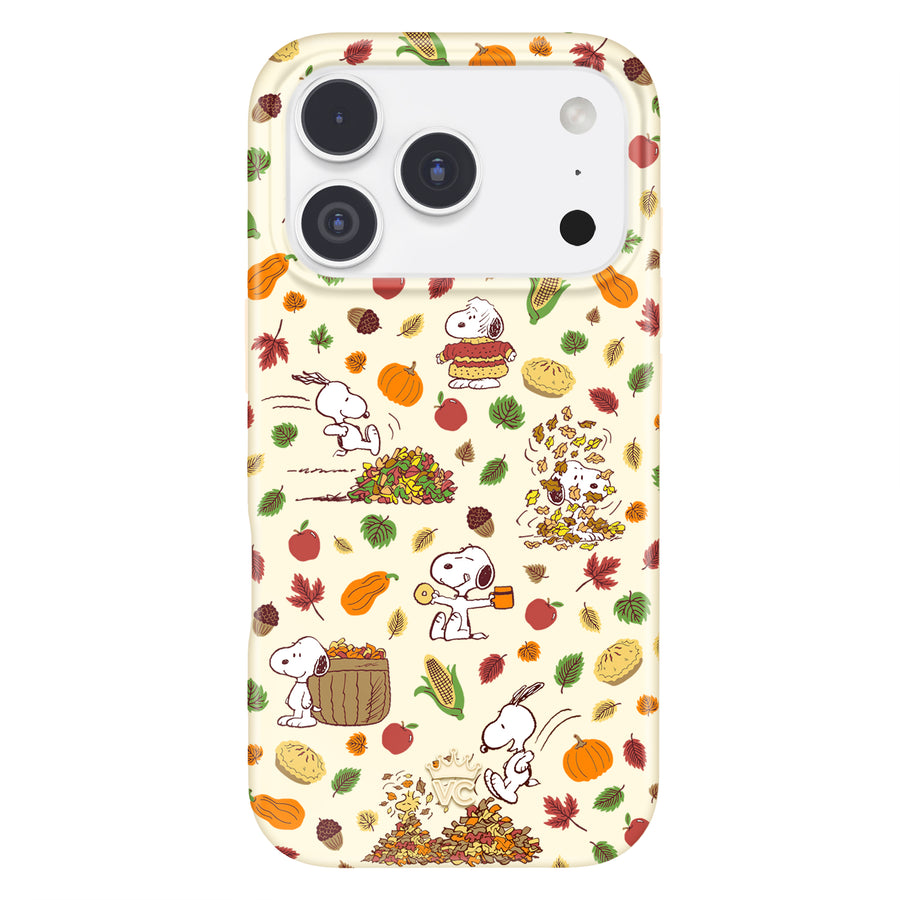 Snoopy Autumn Leaves iPhone Case