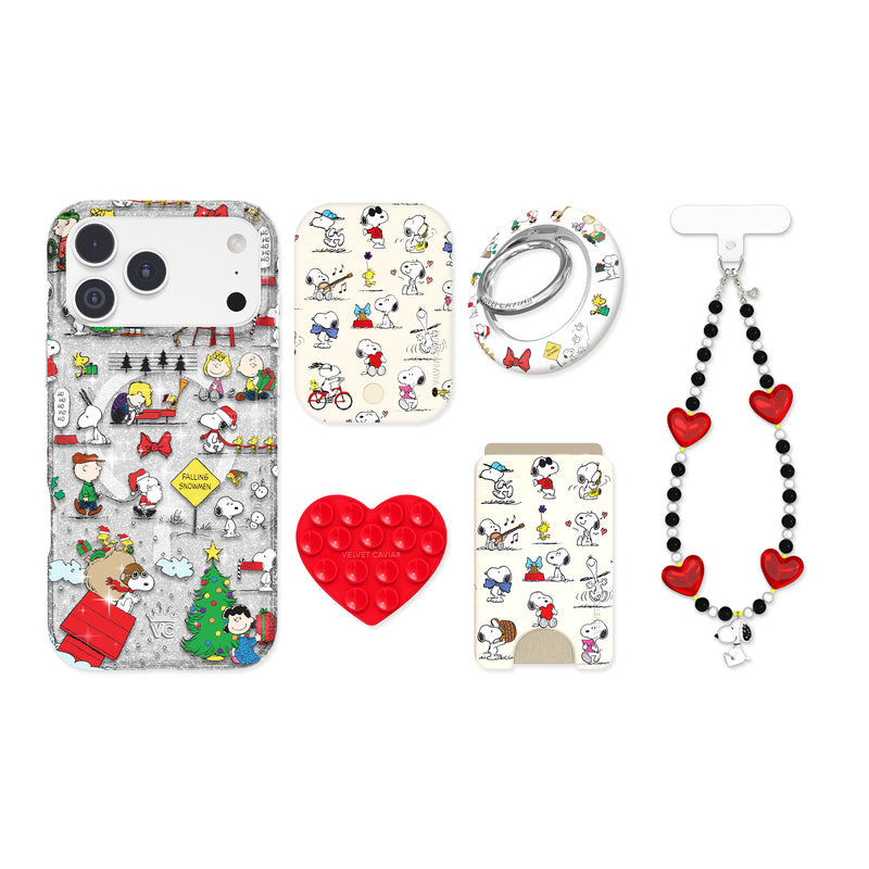Snoopy Christmas Glitter iPhone Bundle Set