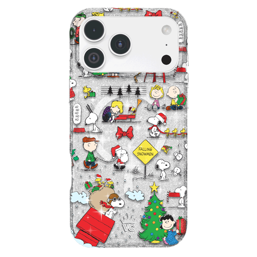 Snoopy Christmas Glitter iPhone Case