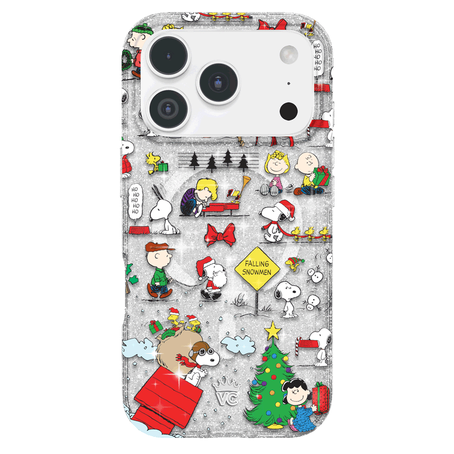 Snoopy Christmas Glitter iPhone Case