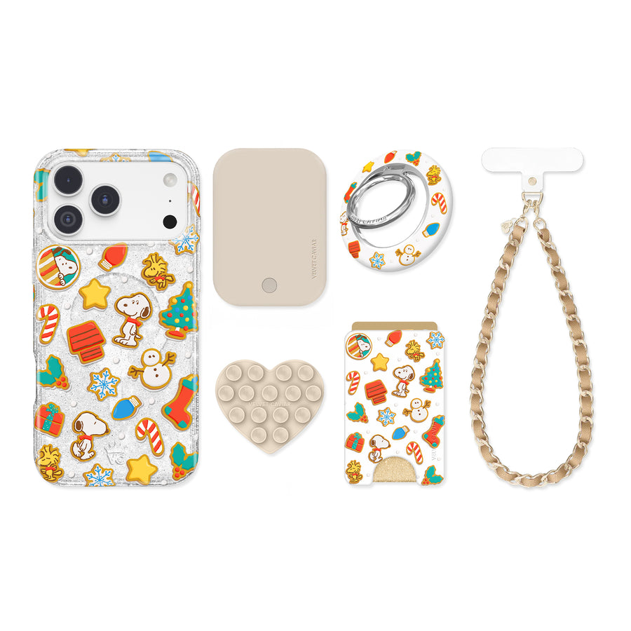 Snoopy Gingerbread Glitter iPhone Bundle Set