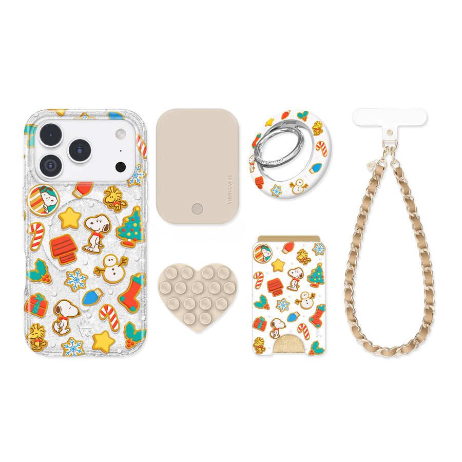 Snoopy Gingerbread Glitter iPhone Bundle Set