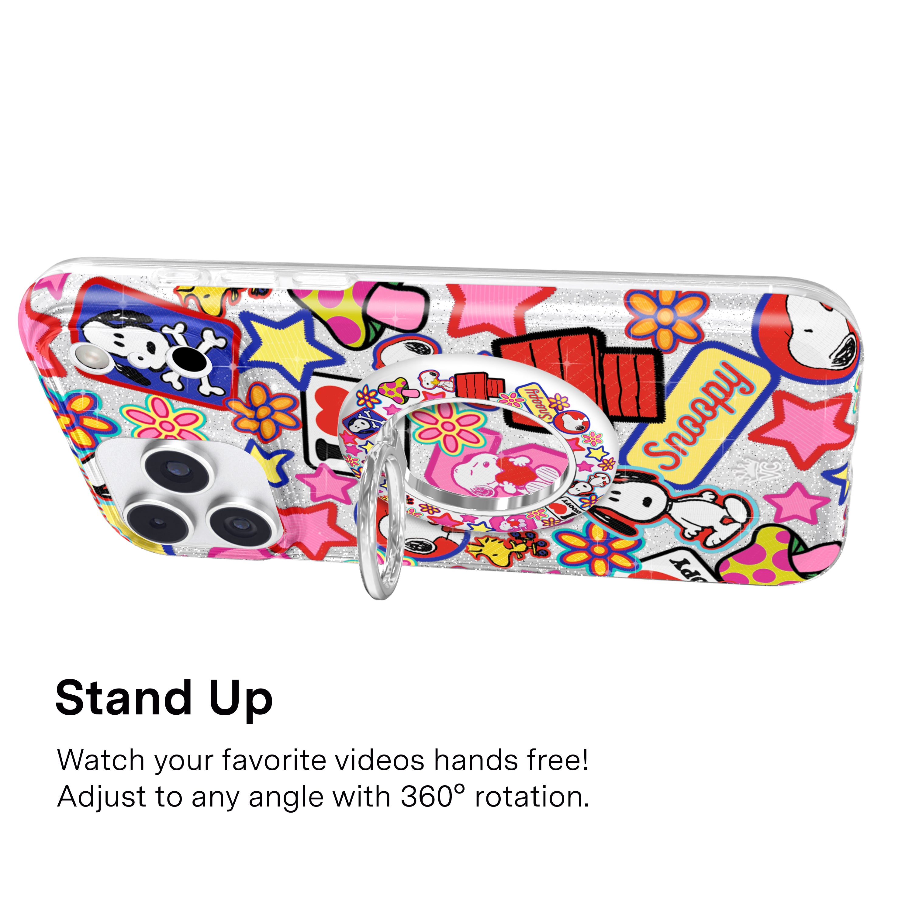VELVET CAVIAR Snoopy Patchwork MagSafe Grip Ring - Thumbnail 4