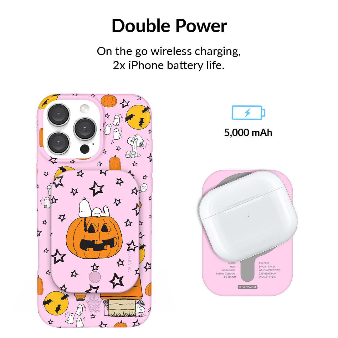 VELVET CAVIAR Snoopy Pumpkin Battery Pack - Thumbnail 4