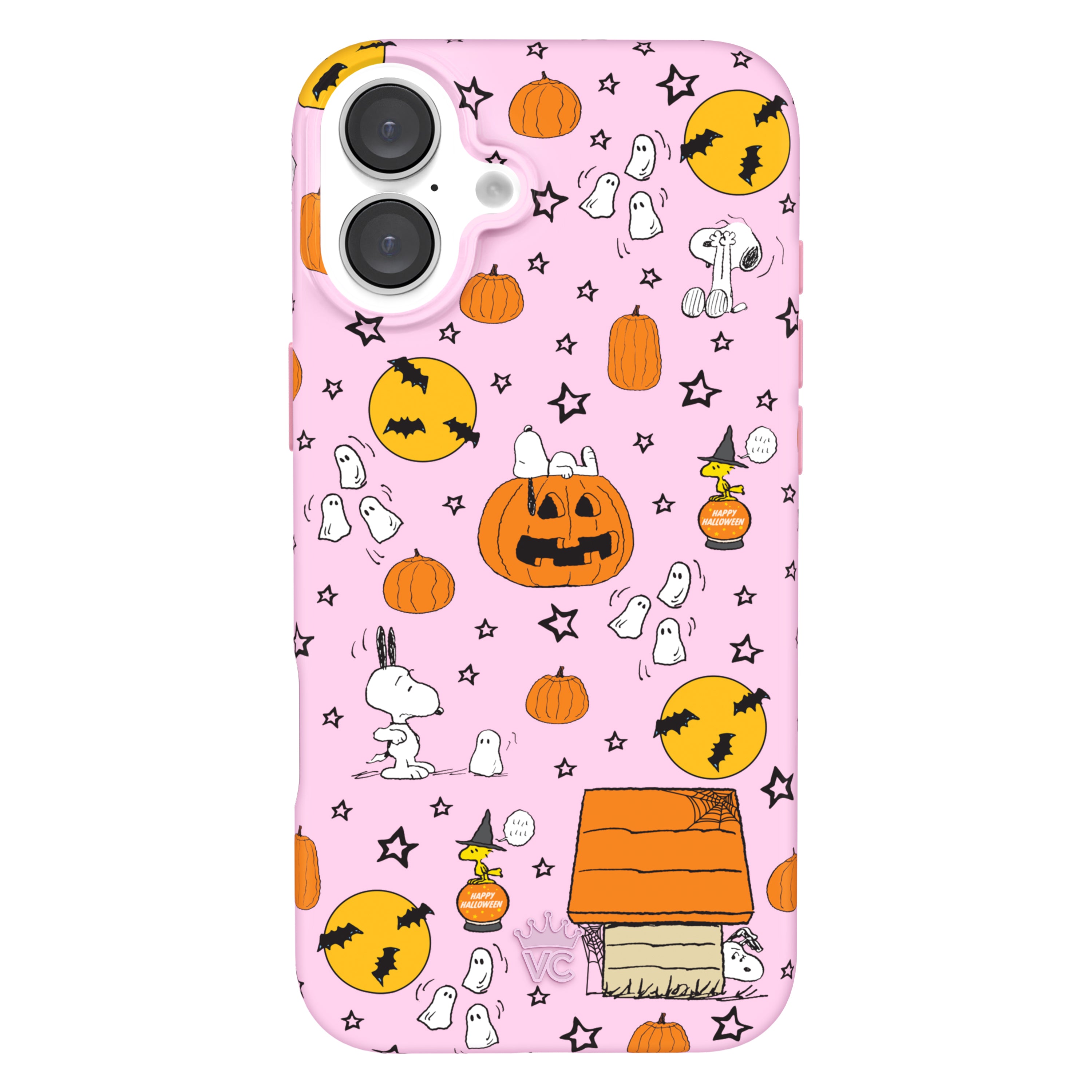 SNOOPY TOWN キタムラK2 スマホケース Snoopy Pink Pumpkins iPhone Case