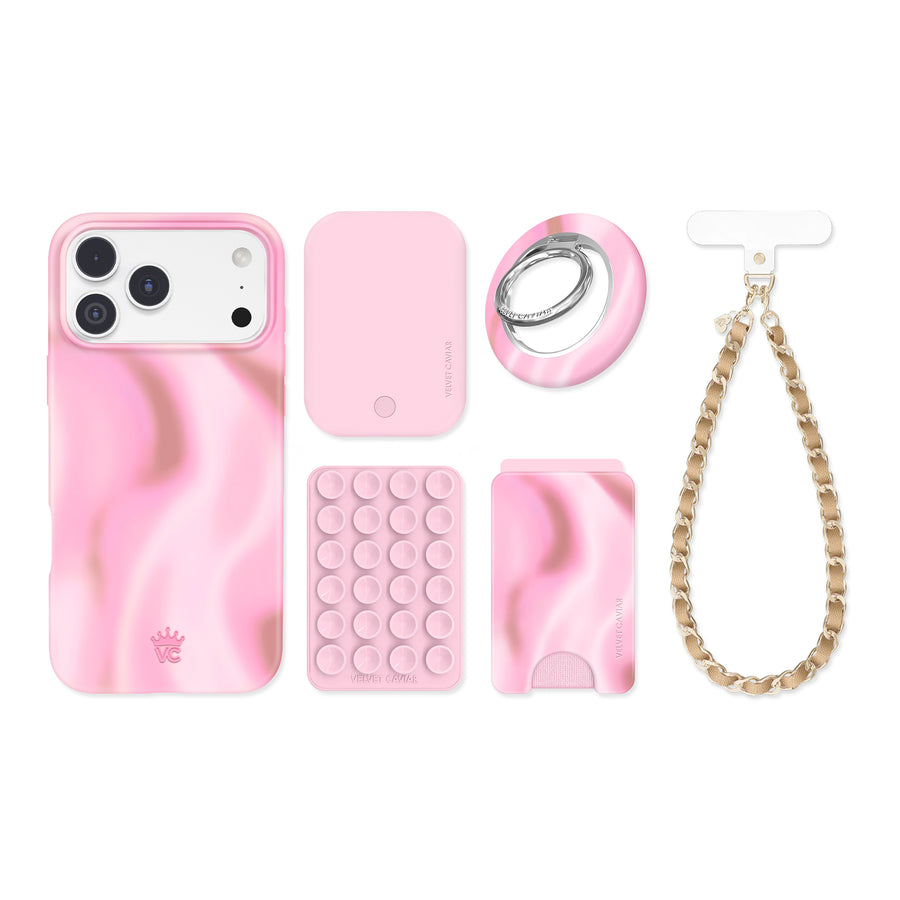Strawberry Swirl iPhone Bundle Set