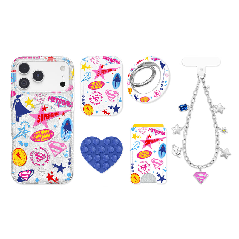 Supergirl Krypto Glitter iPhone Bundle Set