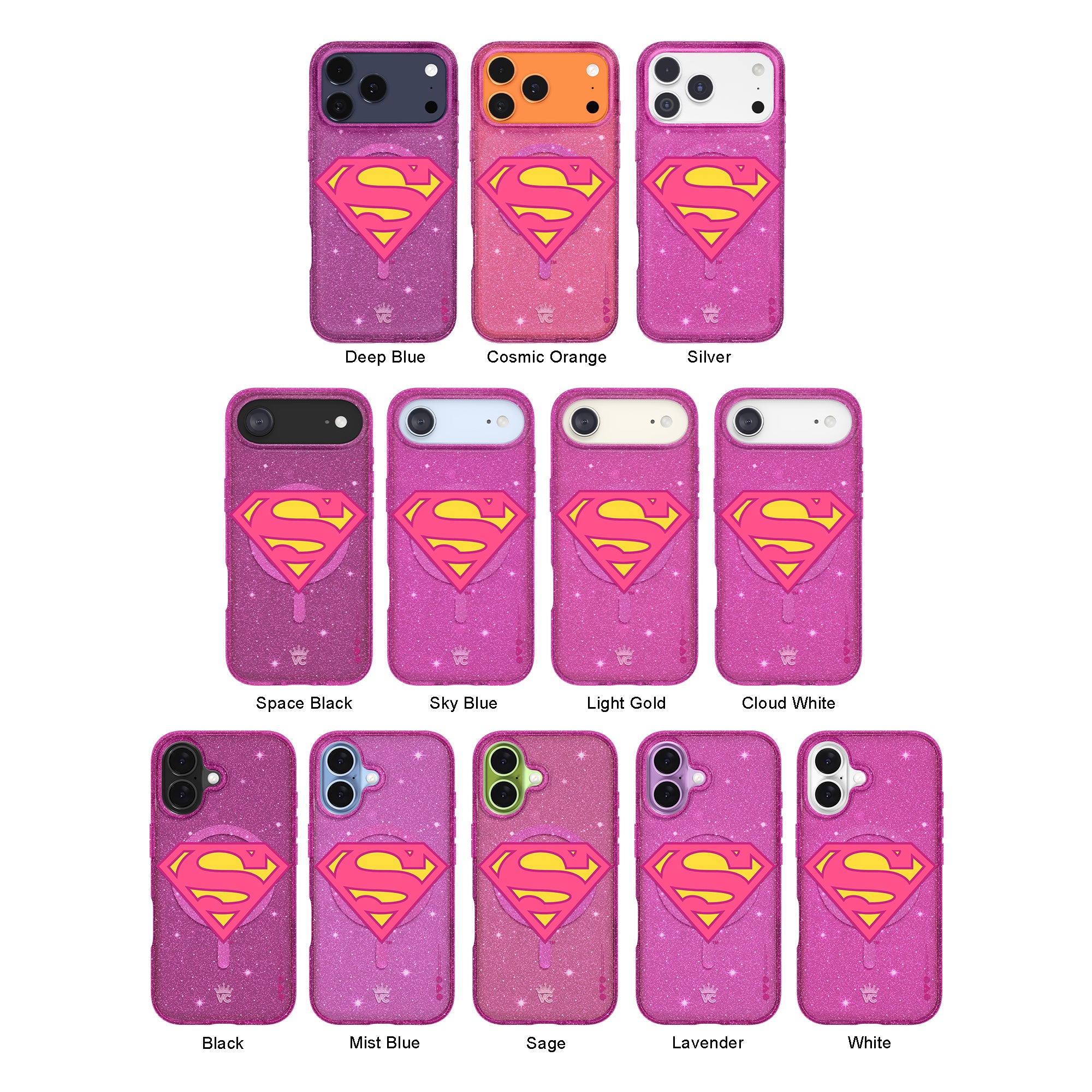 Supergirl Stardust Glitter iPhone Case