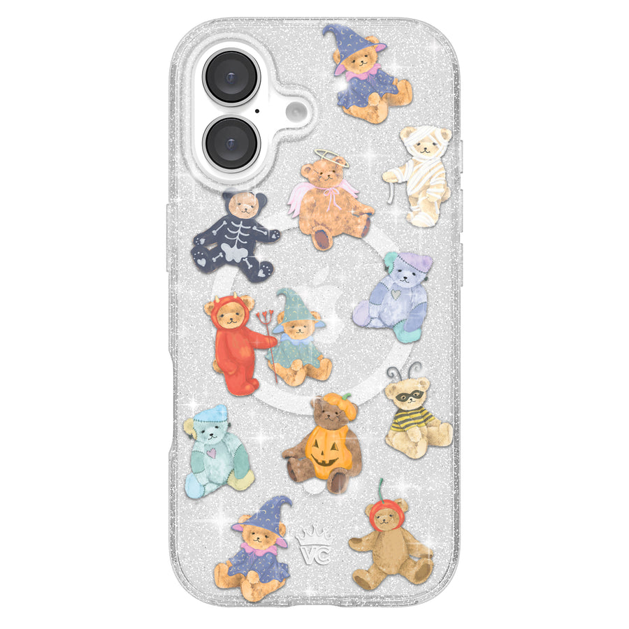 Teddy Scare Glitter iPhone Case