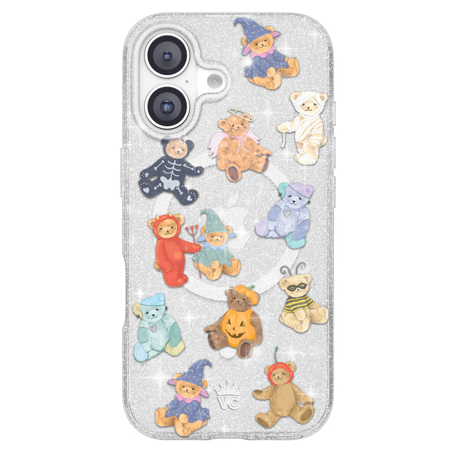 Teddy Scare Glitter iPhone Case