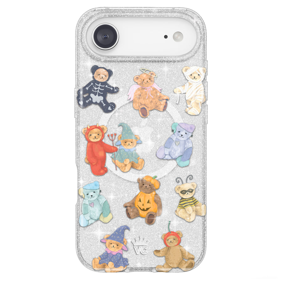 Teddy Scare Glitter iPhone Case