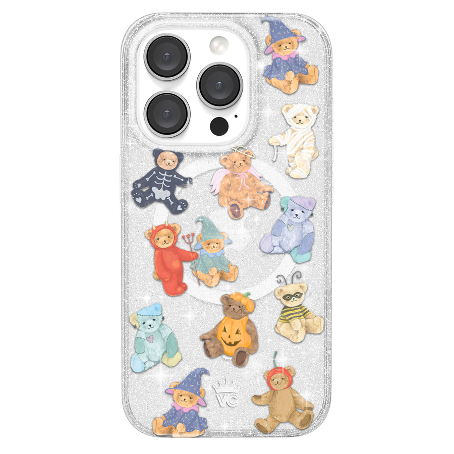Teddy Scare Glitter iPhone Case